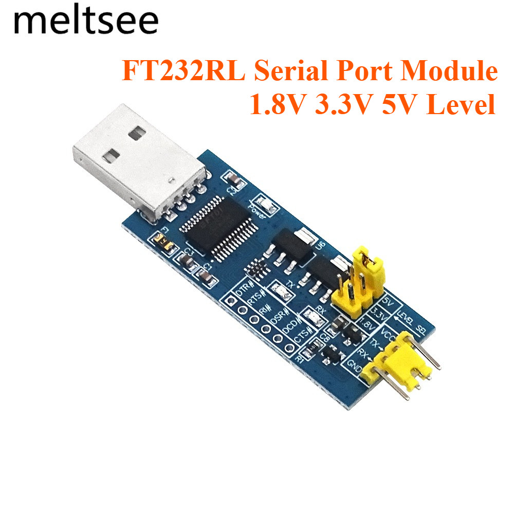 FT232RL serial port module USB to TTL serial port small board 5V 3.3V 1 ...