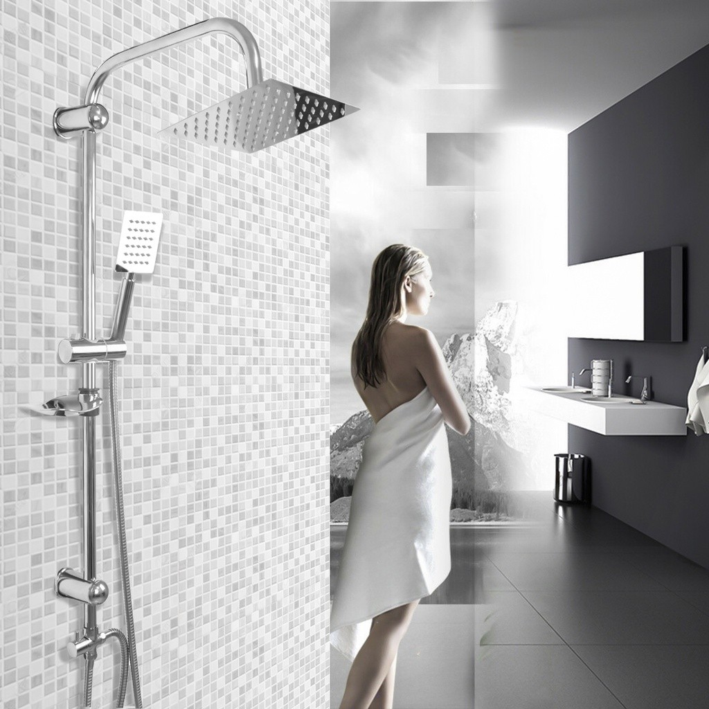 BEST SELLERHomeneeds Wall Mounted Shower Complete Package of Abs and ...