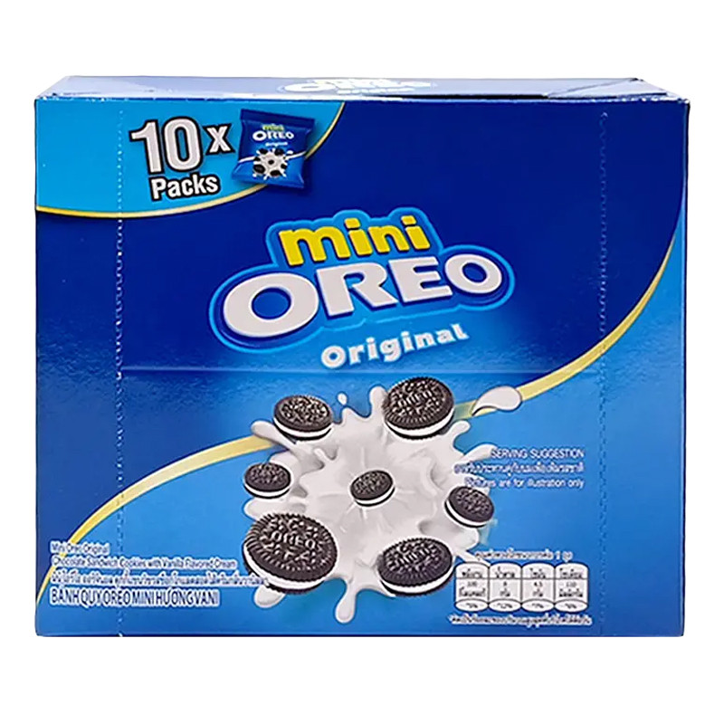 OREO Mini Original Cookies With Cream Filling Vanilla Scent 20.4 g. 10 ...