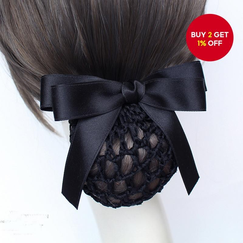 New black nurse hair net, simple and fresh professional hair accessory ...