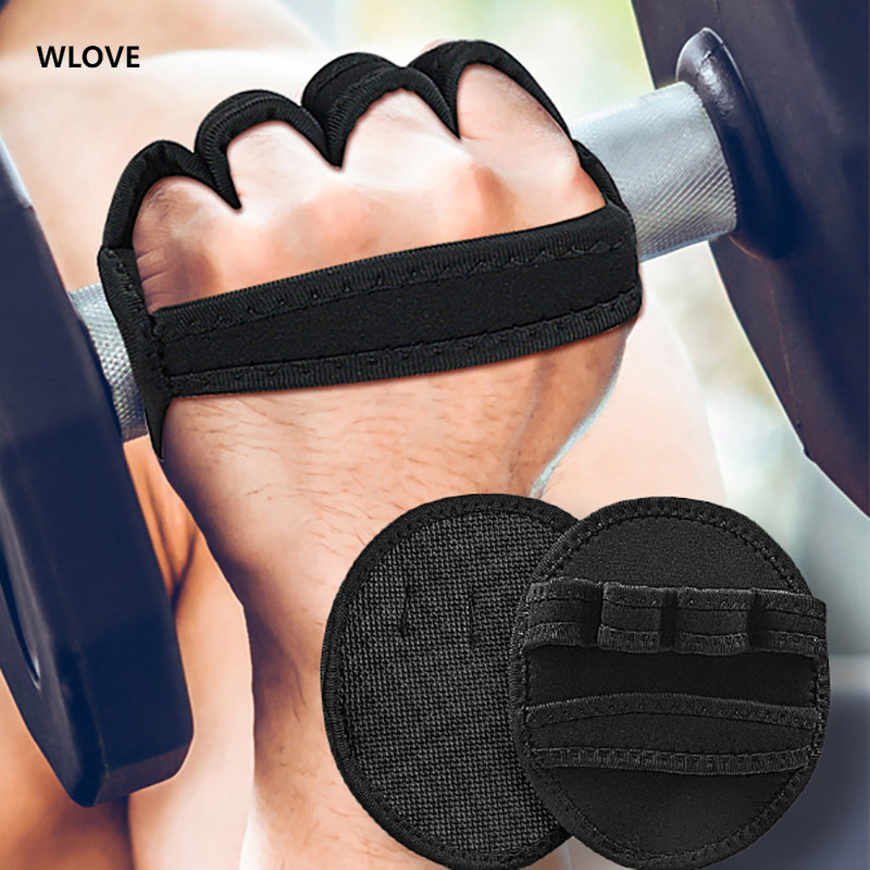 1 Pair Black Weightlifting Palm Protectors Dumbbell Exercise Hand ...
