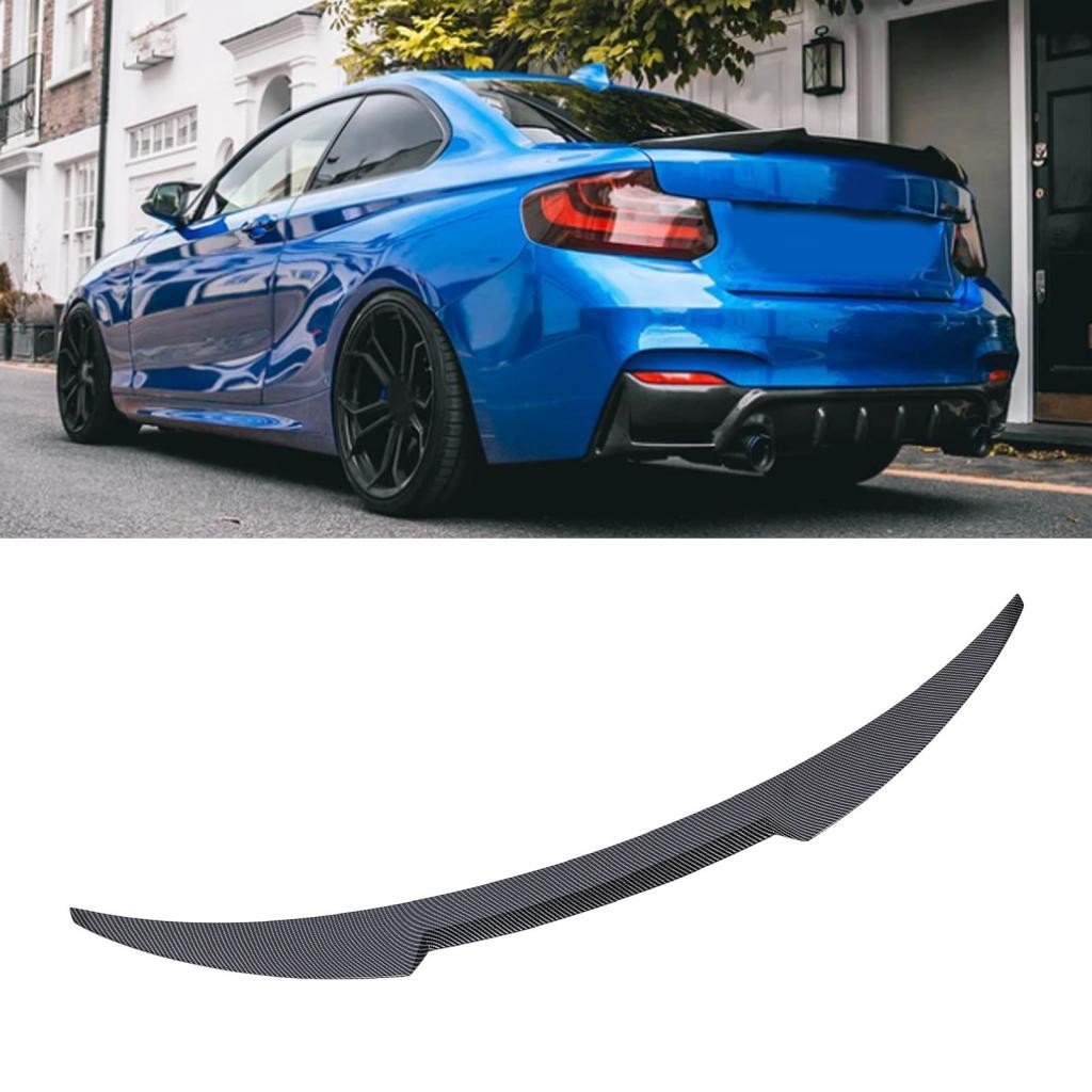M4 Style Gloss Black Rear Trunk Lip Spoiler For Tesla Model 3 (2017+) - ABS Plastic