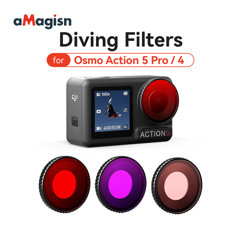 A aMagisn Amai DJl Osmo Action 5 Pro/4 Waterproof Filter DJl Protective ...