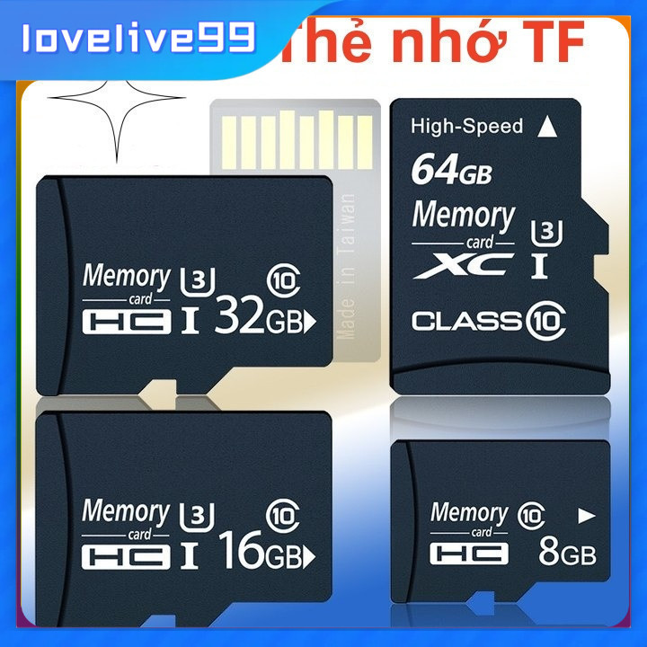 (Black) 8GB/16GB High Speed TF Memory Class 10 Memory Card | Shopee ...