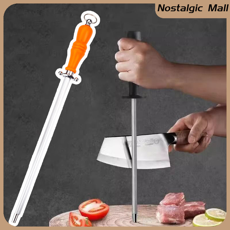 12 inch Chef Knife Sharpener Rod Magnetized Chef Knife Sharpening Stick ...