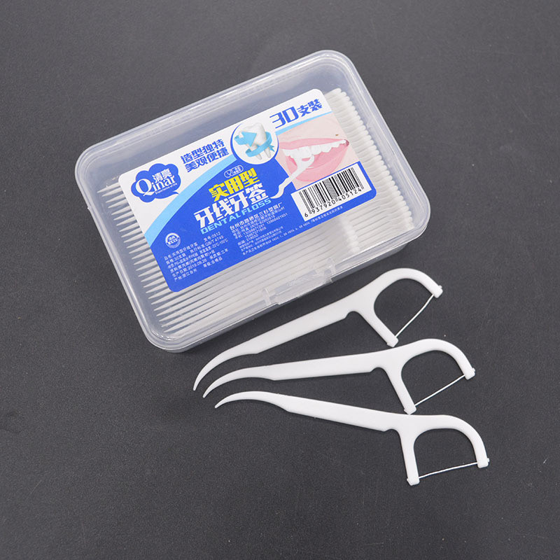 Dental Floss Toothpick Dental Floss Stick Interdental Brush Plastic ...