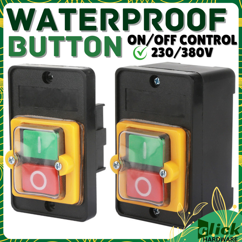 Waterproof ON/OFF Push Button Switch Pushbutton Switch With Base Case ...