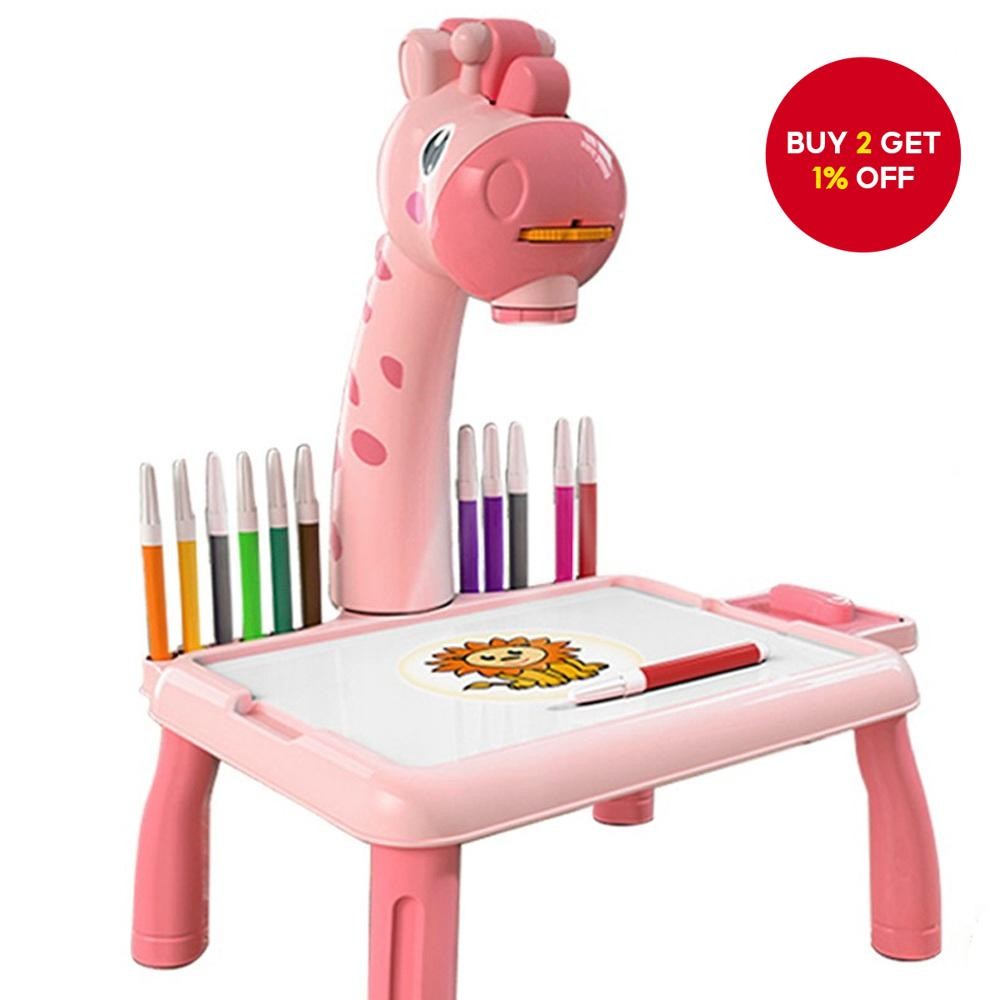 New Magic Whiteboard Projector Drawing Table for Kids With Sketch ...