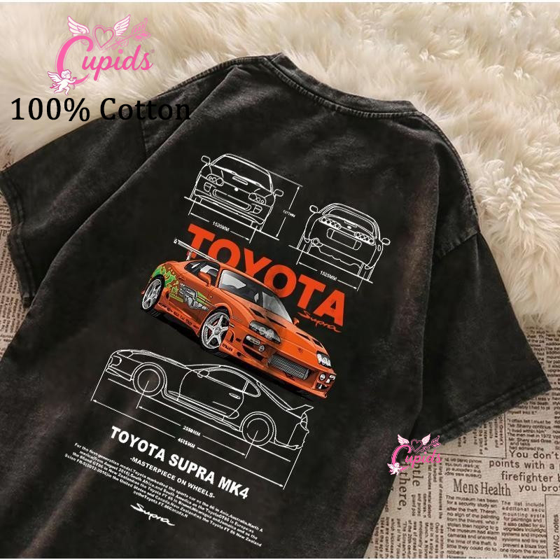Purple Brand T Shirts Summer Oil Painting Printing Men's and Women's Loose-Fitting Casual round-Neck Short-Sleeved T-shirt