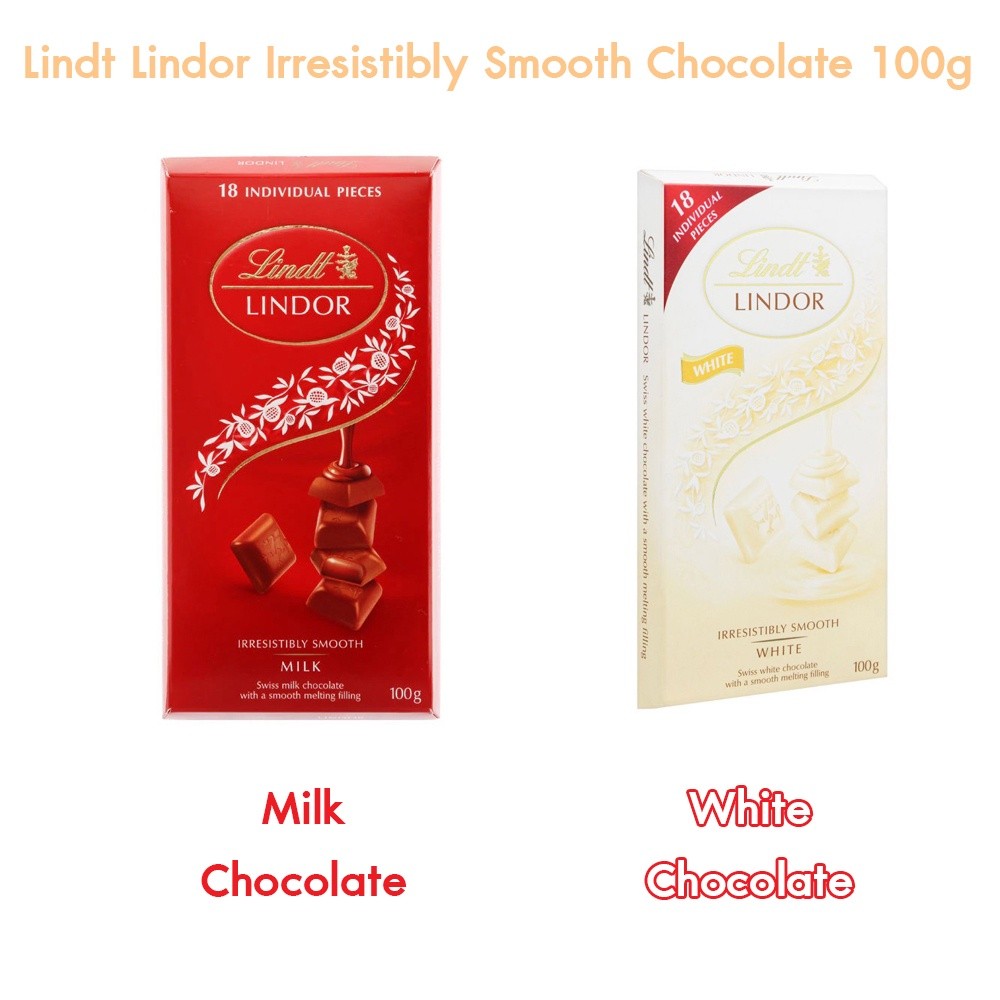 Thai Label Lindt Lindor Irresistibly Smooth Chocolate 100g From ...