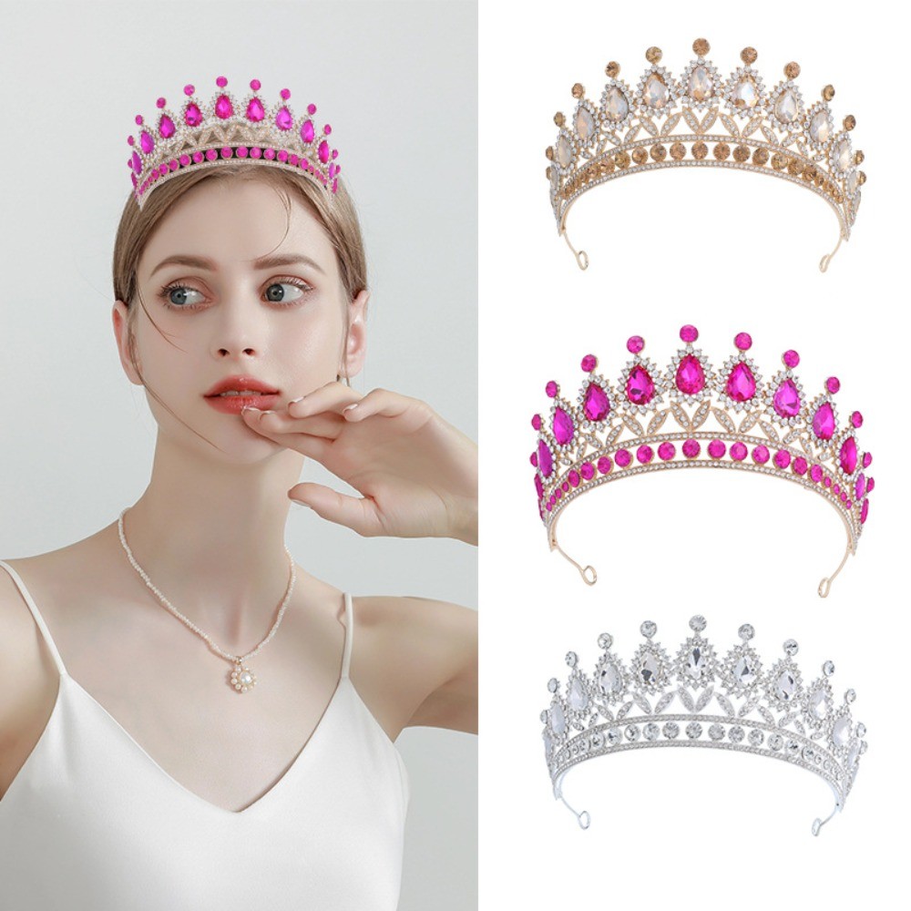 Rhinestone Baroque Pageant Crowns Cake Decorations Luxury Crystal ...