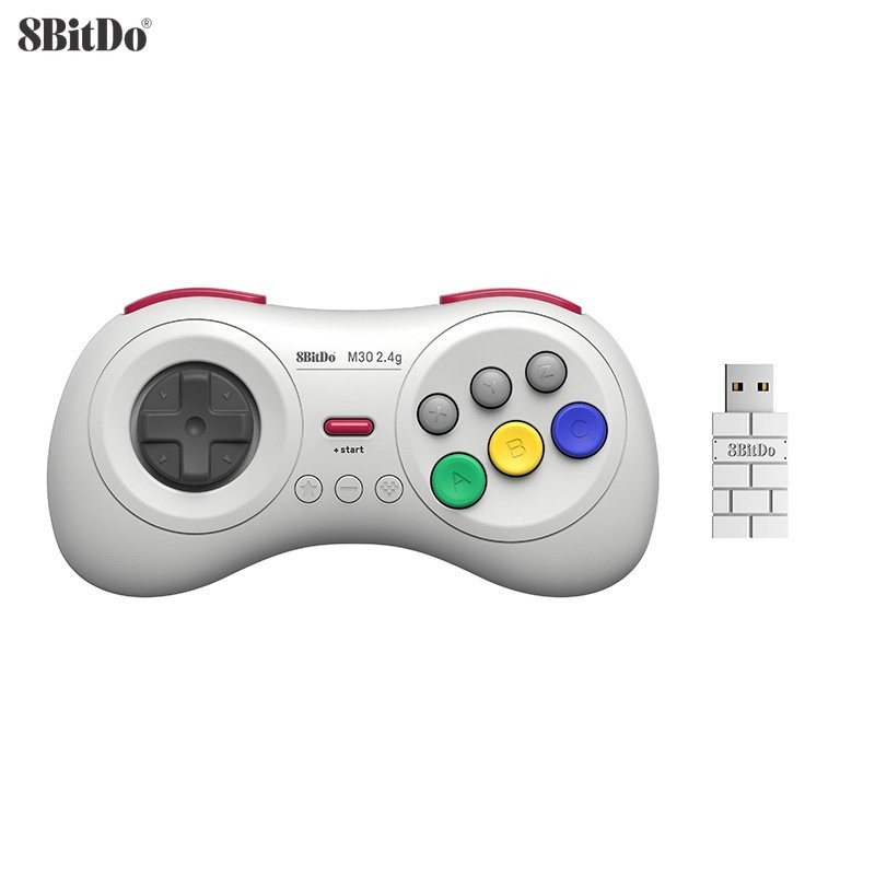 8BitDo M30 Mini 2.4G Gamepad for Sega Genesis Mini and Mega Drive Mini ...
