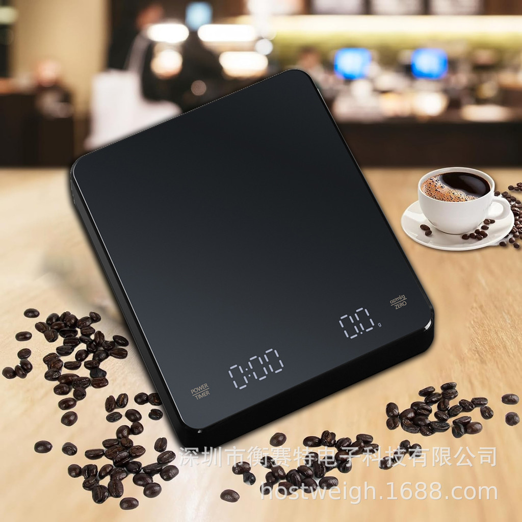 Timing Coffee Electronic Scale type-c Charging Hand-Brewed Coffee Scale ...