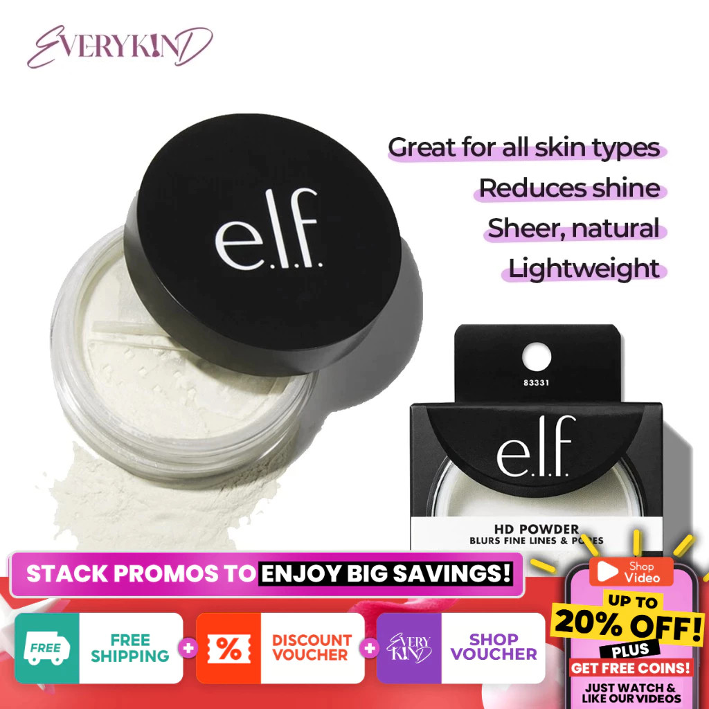 Elf High Definition (HD) Loose Powder - Lightweight, Longlasting, Soft ...