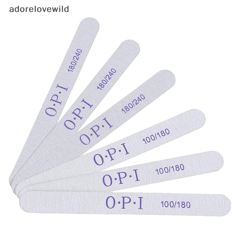 ALW 10Pcs Wood Nail File Thick Double Side Nail Art Sanding Buffer ...