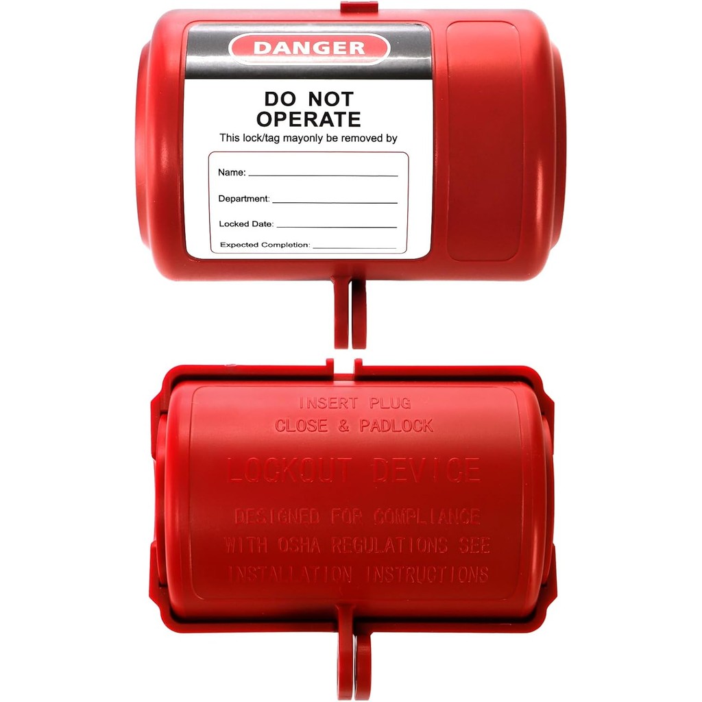 Jucoan 4 Pack Plug Lock for Lockout Tagout, Electrical Power Cord ...