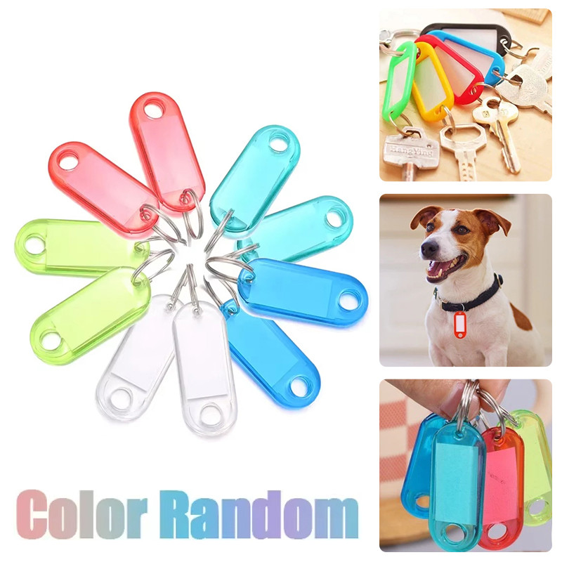 20pcs Colorful Plastic Key Chain Key Tags House Bags Keys Label ...