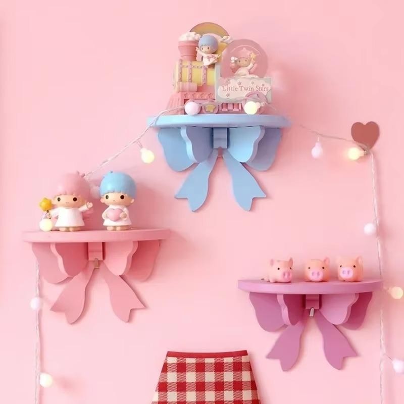 Wooden Bow Storage Rack Cute Bow Storage Rack For Girls Rooms Candy ...