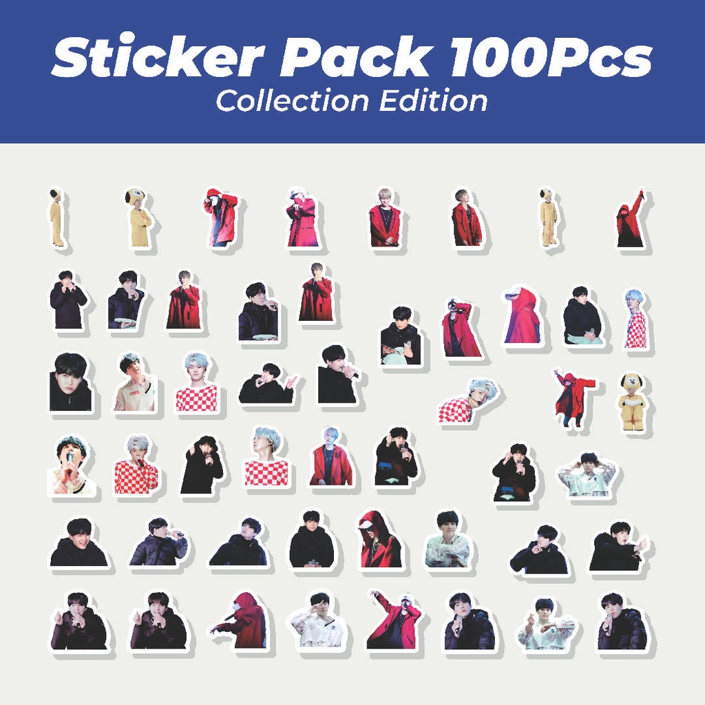 HP Hot Suga Series 06 Cute Waterproof Stickers Adhesive Waterproof ...