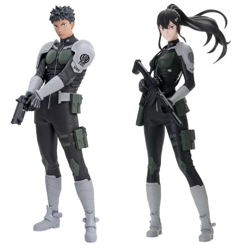 Figurine Kaiju No.8 – Kafka Hibino Et Ashiro Mina En PVC, 18-19 Cm, Pose Dynamique, Collection Anime