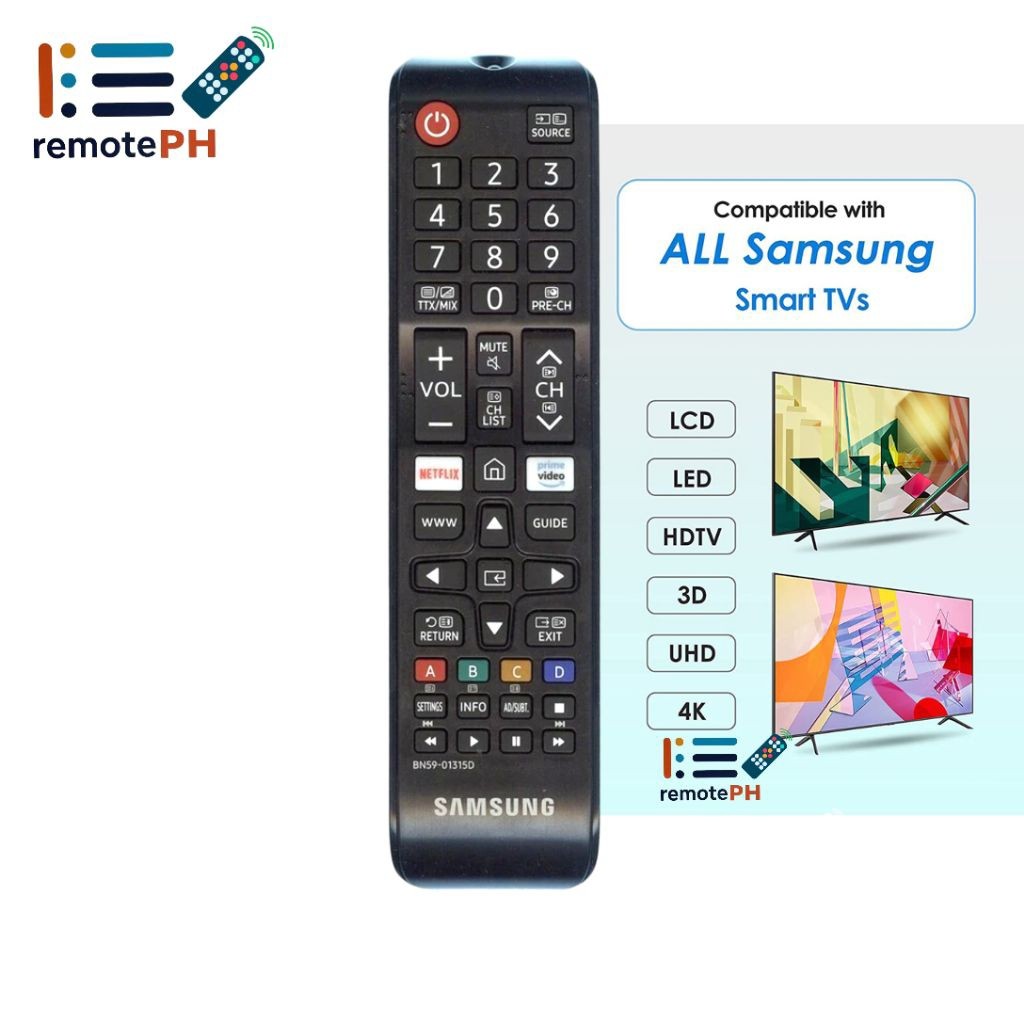 SAMSUNG UNIVERSAL Remote BN59-01315D For Samsung TV Remote Control ...