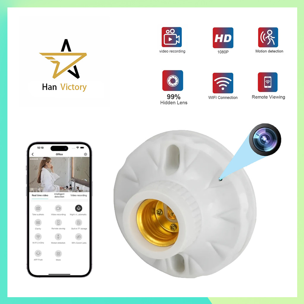 Light Bulb Socket Camera: Ultimate Disguise! 1080P Wireless Remote ...