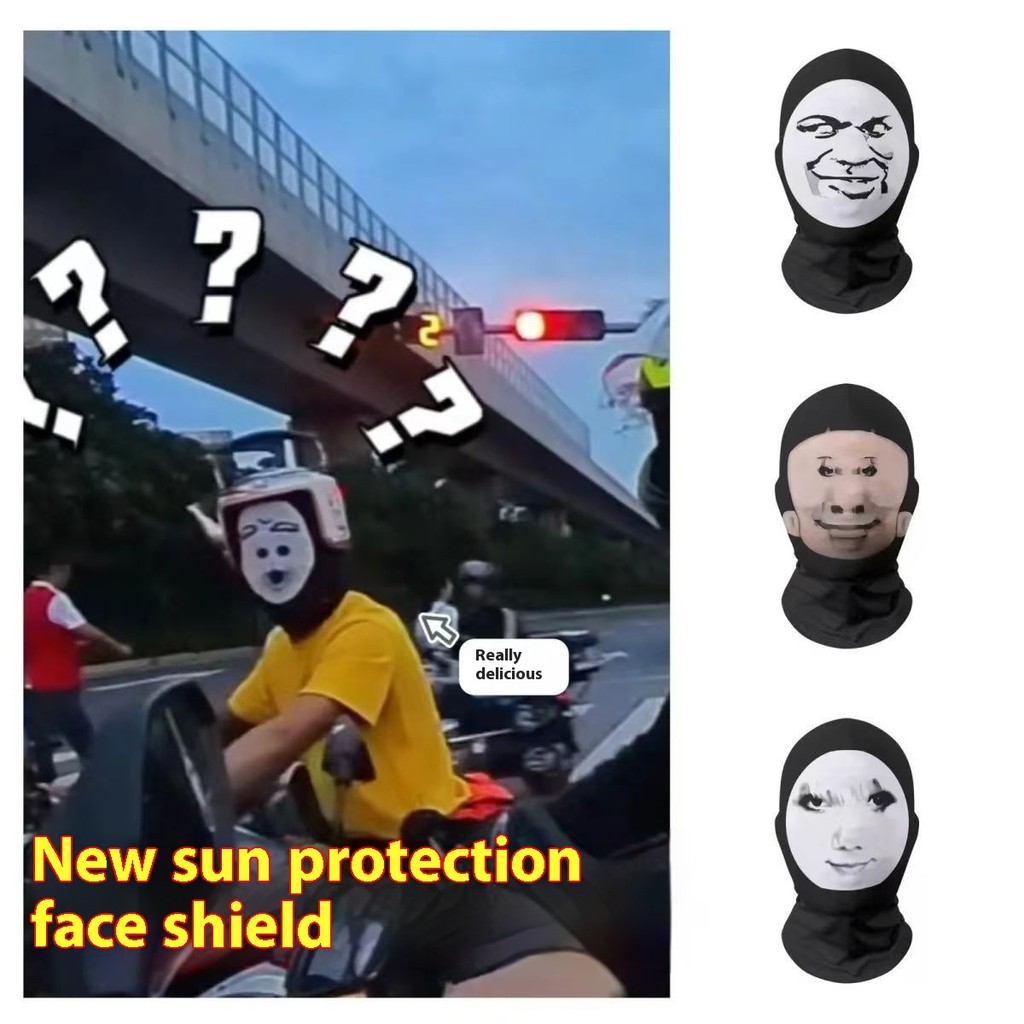 Funny Headgear Mask Prank Face Mask Funny Face Costume Prank Headgear ...