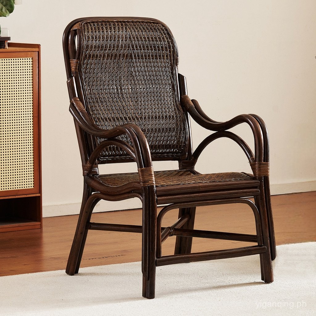 Rattan Craftsman Rattan Chair Backrest Chair Single True Rattan Chair ...