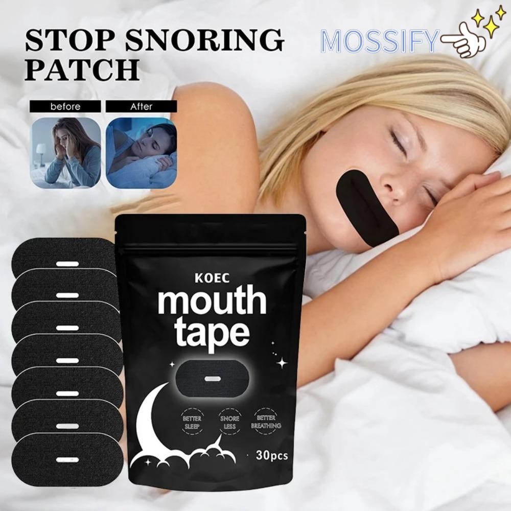 MOSSIFY 30Pcs Mouth Orthosis Tape, Improve Sleeping Gentle Sleep Aid ...