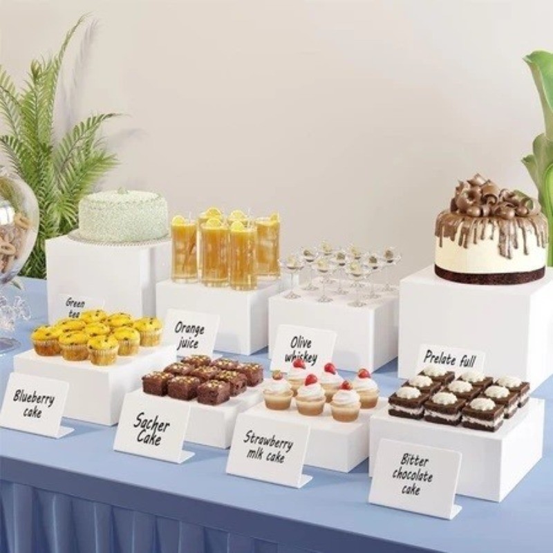 【Quick Shipping】6-piece buffet high platform display stand set ...