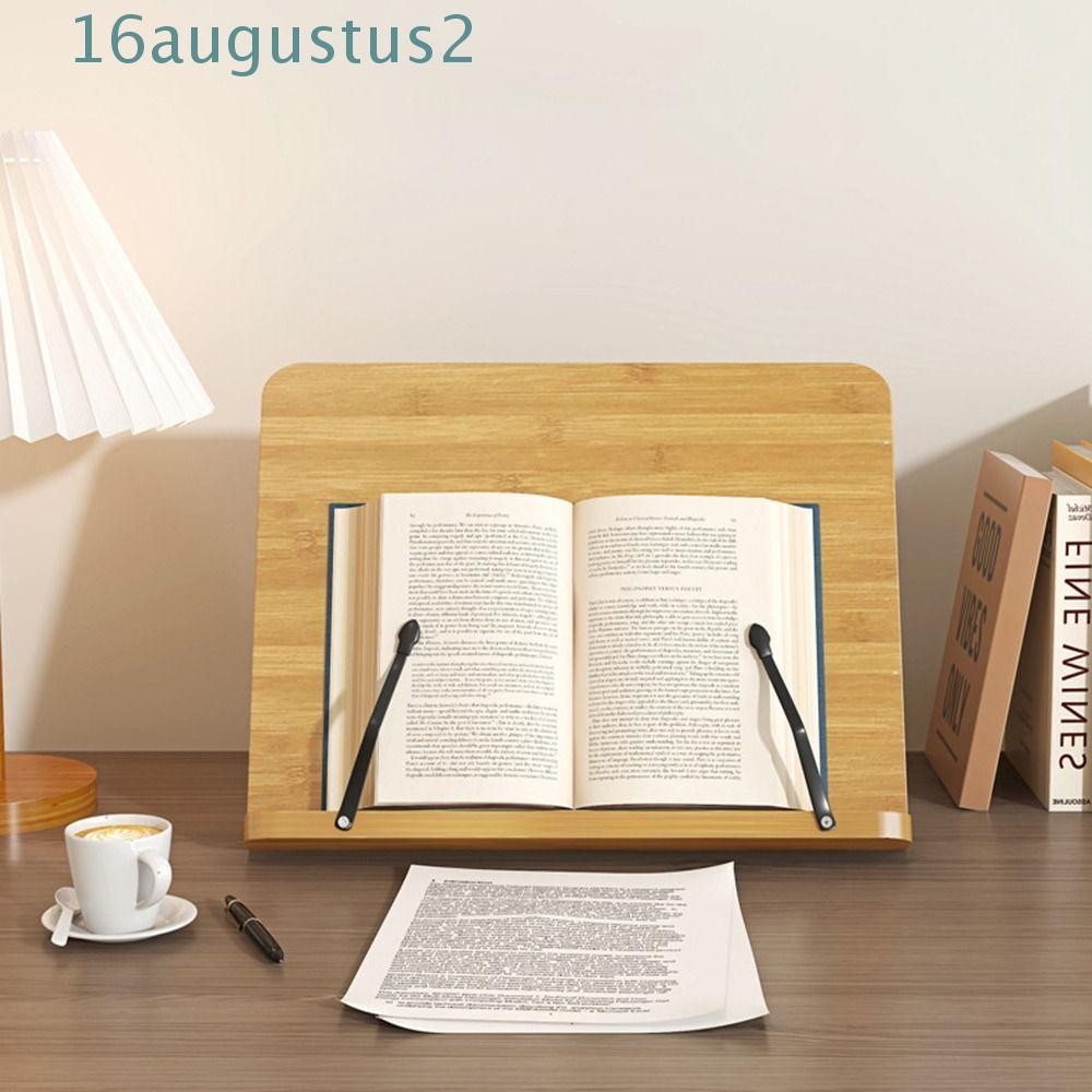 [COD] Wooden Book Stand, 8 Adjustable Tilt Angles Comfortable Reading ...