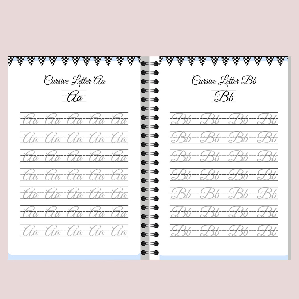 Cursive Tracing Alphabet for kids, Cursive Writing Worksheet for Grade ...