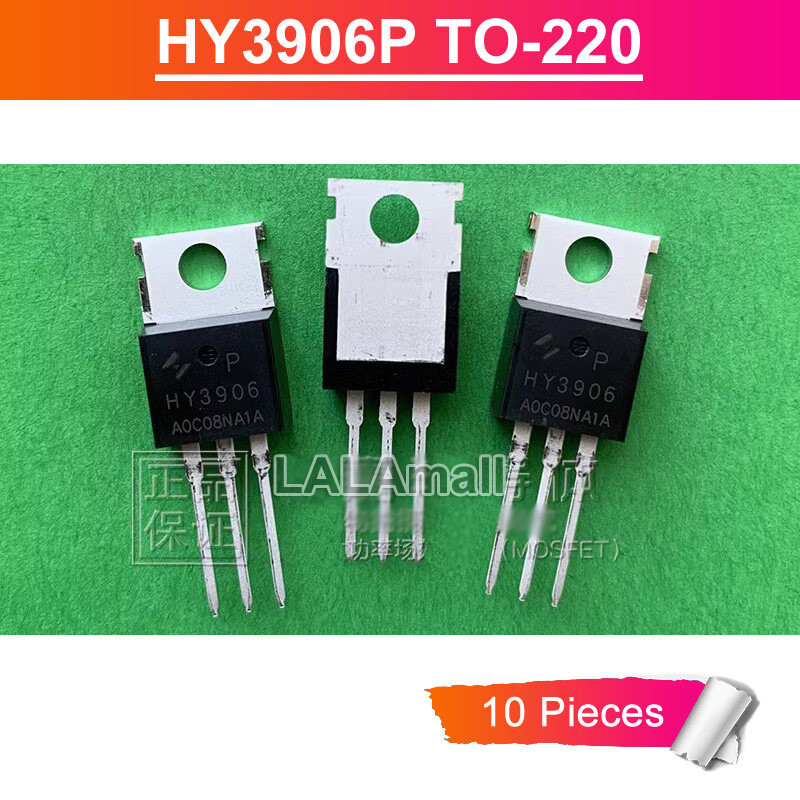 COD-10pcs HY3906 TO-220 HY 3906 HY3906P TO220 190A/60V N-Channel MOSFET ...