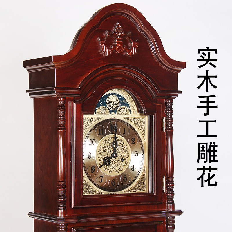 European Style Villa Luxury Vertical Clock Living Room Chinese Retro ...