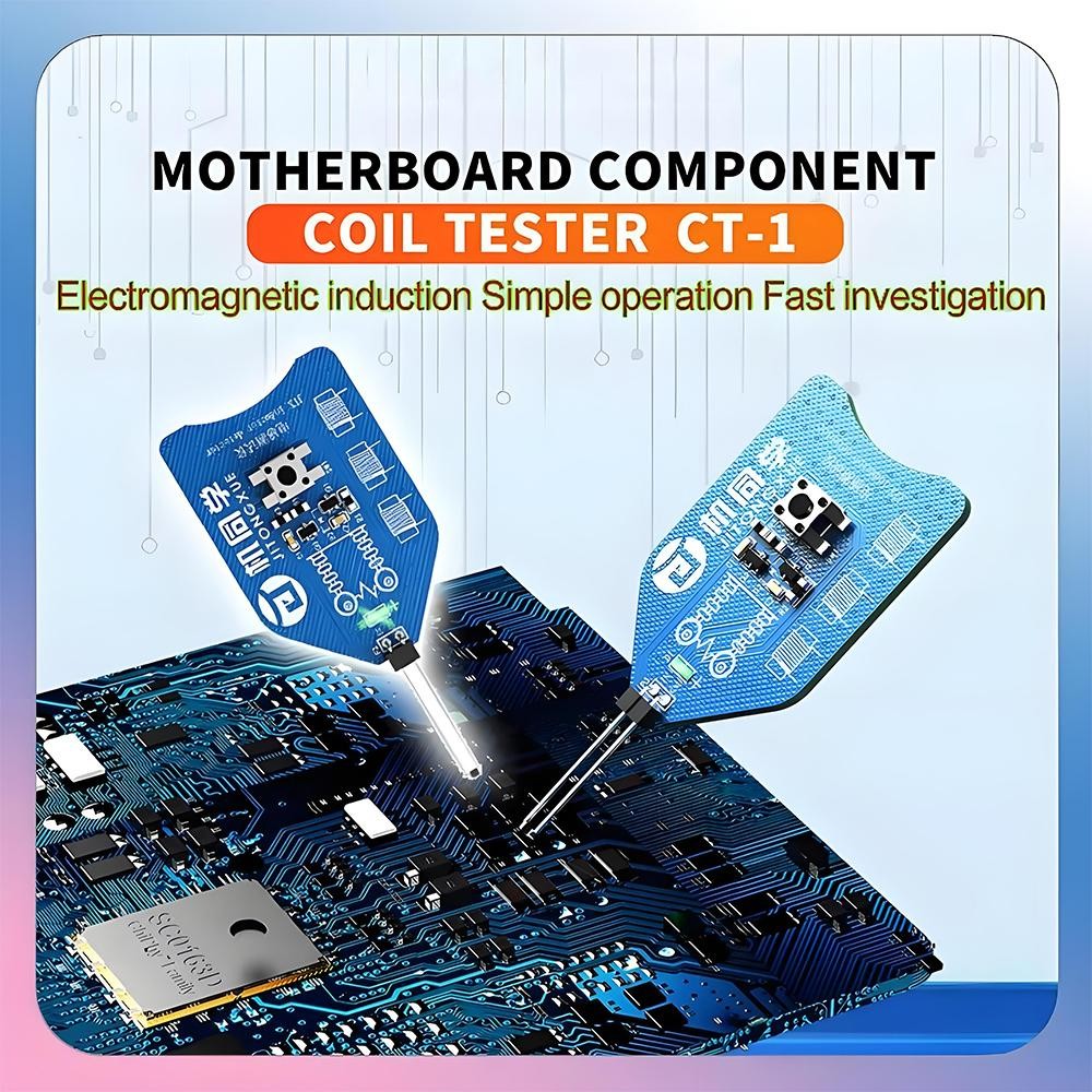JTX CT-1 Motherboard Coil Tester Inductor Detector Tool for PC Repair ...