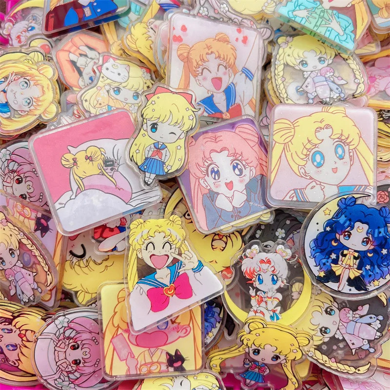 8/16cm Anime Sanrio Fashion Laser Acrylic Patch Storage Box DIY ...