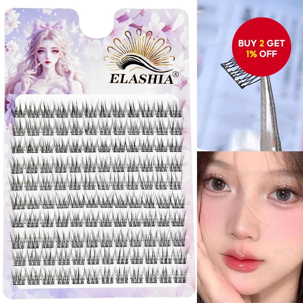 Fishtail False Eyelashes Set 1 Box 100 Pieces - Cartoon Style Natural ...
