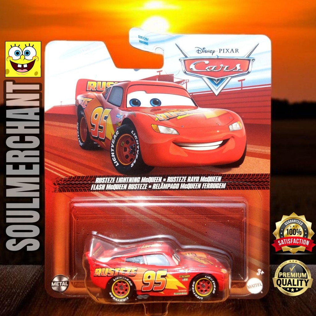 Disney Pixar Cars Rusteze Lightning McQueen Diecast Race Car | Shopee ...