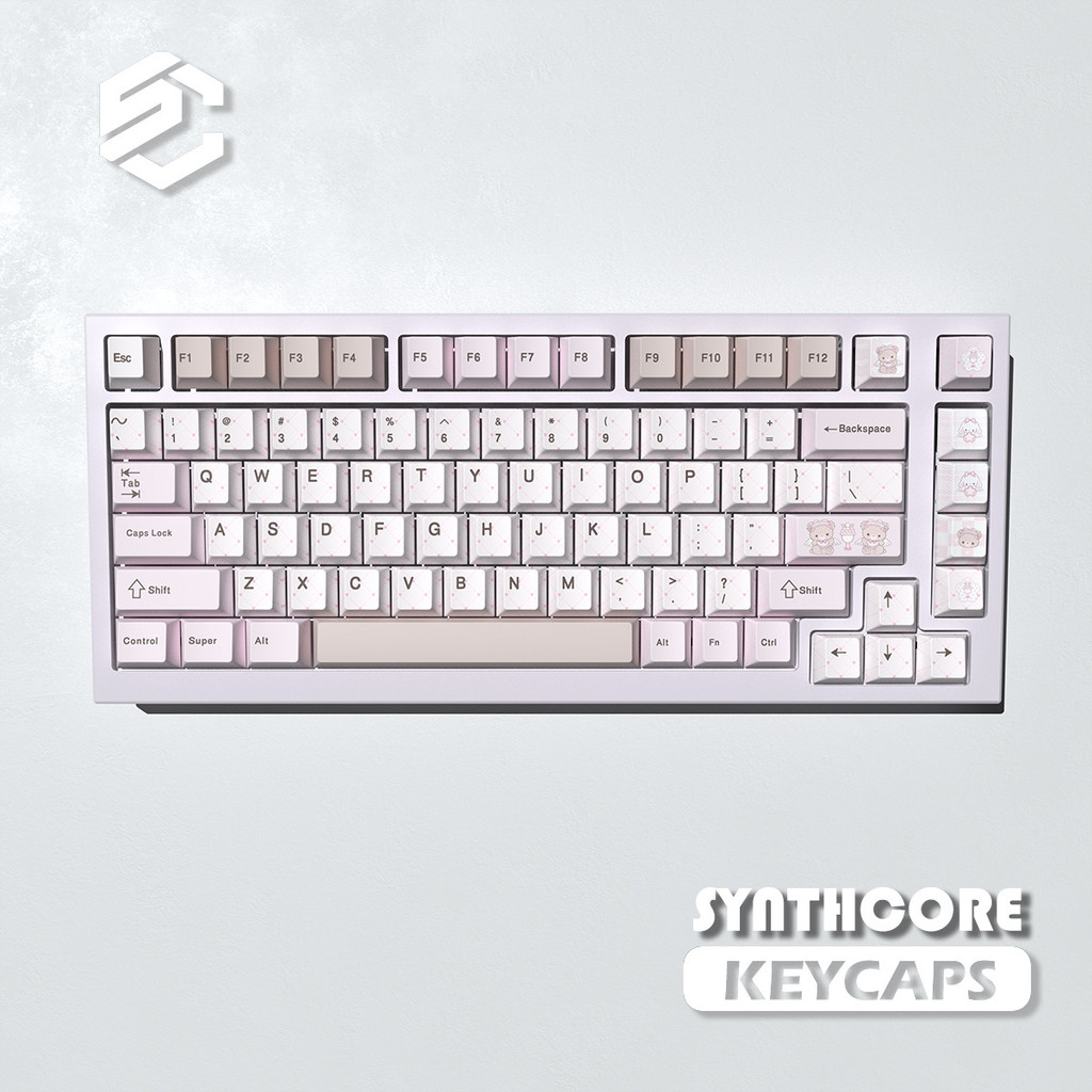 Little Bear Tea Party Keycap Original Factory pbt Custom Sublimation ...