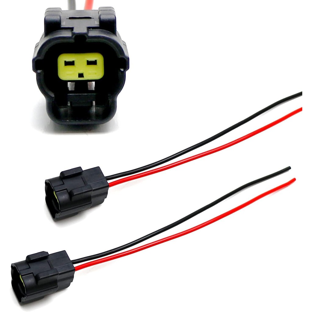 iJDMTOY Pair (Black) 2-Pin Female ECT Coolant Temperature Sensor ...