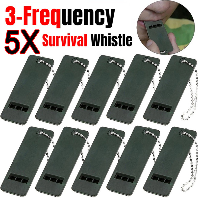 5Pcs Outdoor Camping Hiking Pendant Tool / 3-Frequency Outdoor Survival ...
