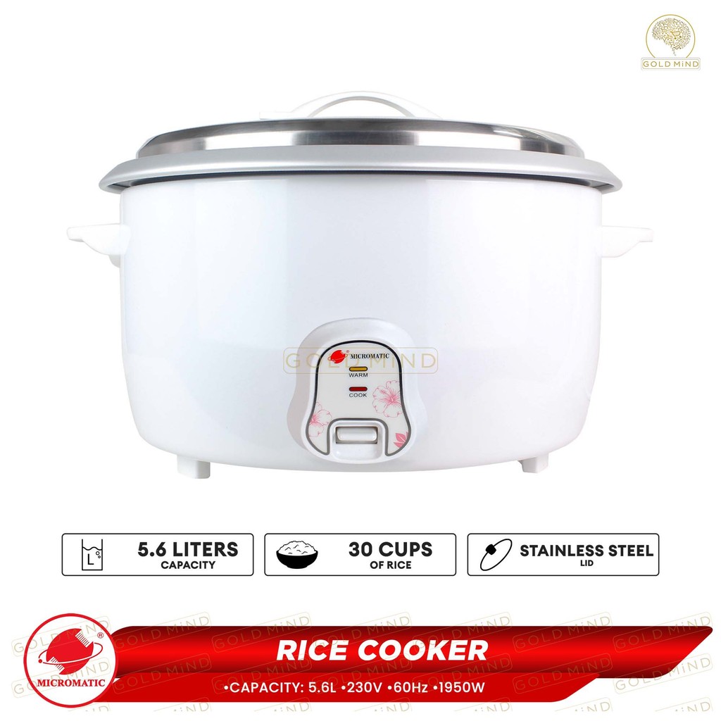 Micromatic Rice Cooker 5.6L (MRC-30) 30 Cups of Rice | Shopee Philippines