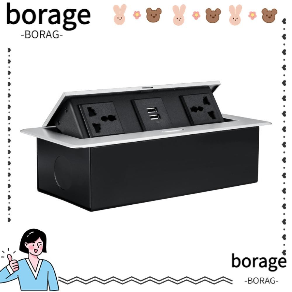 BORAGE Table Top Recess Outlet, Metal Panel Embedded Desktop Plug-In ...