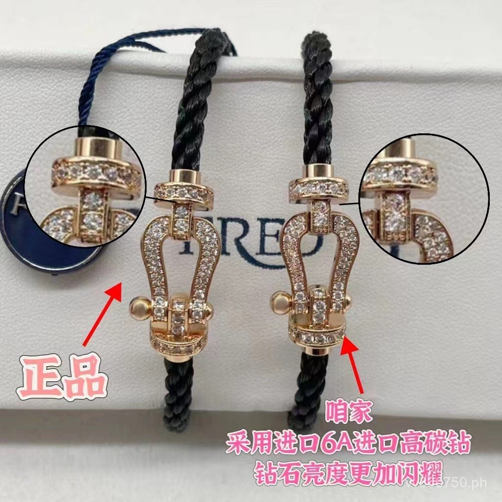 Bracelet18K Rose Gold Full Diamond Bracelet for Men and Women, Large ...