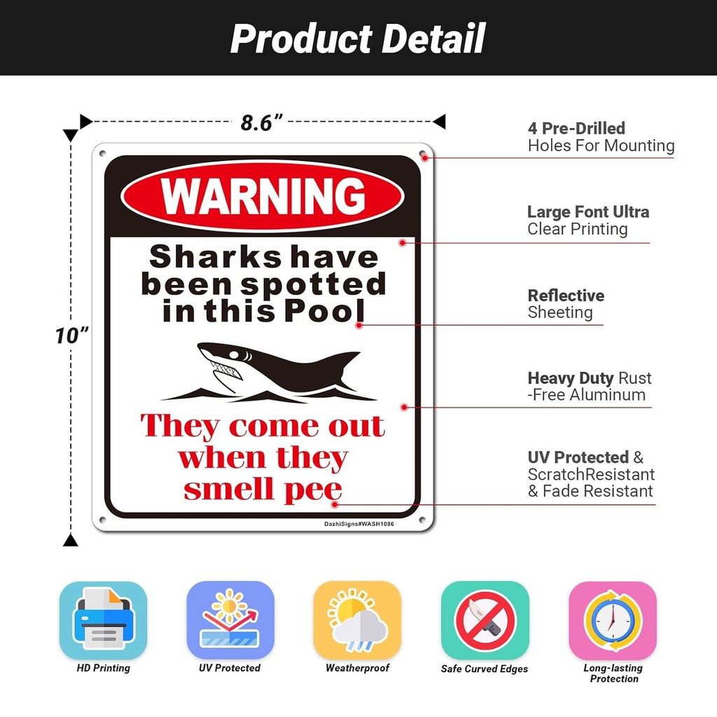 Warning Sharks Have Been Spotted in This Pool -They Come Out When They ...