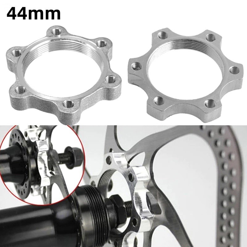 44mm Bike Hub Disk Disc Brake Rotor Adapter Freewheel Threaded Hubs 6 ...