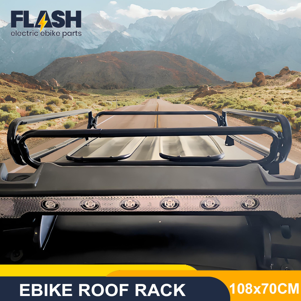 Universal Roof rack Car Black Aluminum Roof rack 108x70cm Compatible ...