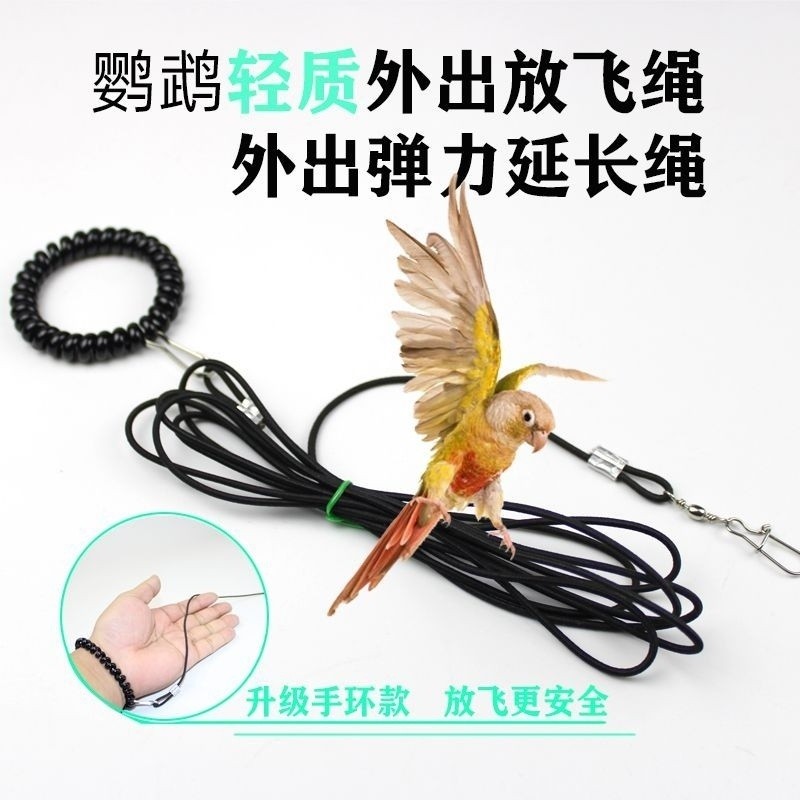 Parrot Bird Small Pets Ultra-Light Flying Rope Traction Extension Rope ...