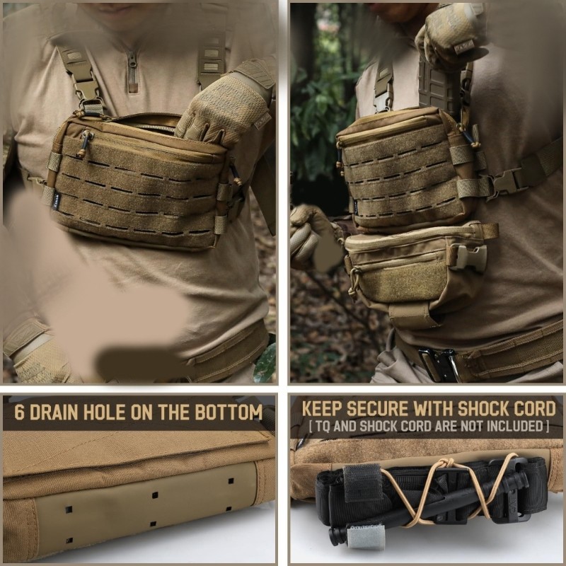 BST Tacticals Chest Bag Utility Molles Chest Rig Pouch Outdoor Chest ...