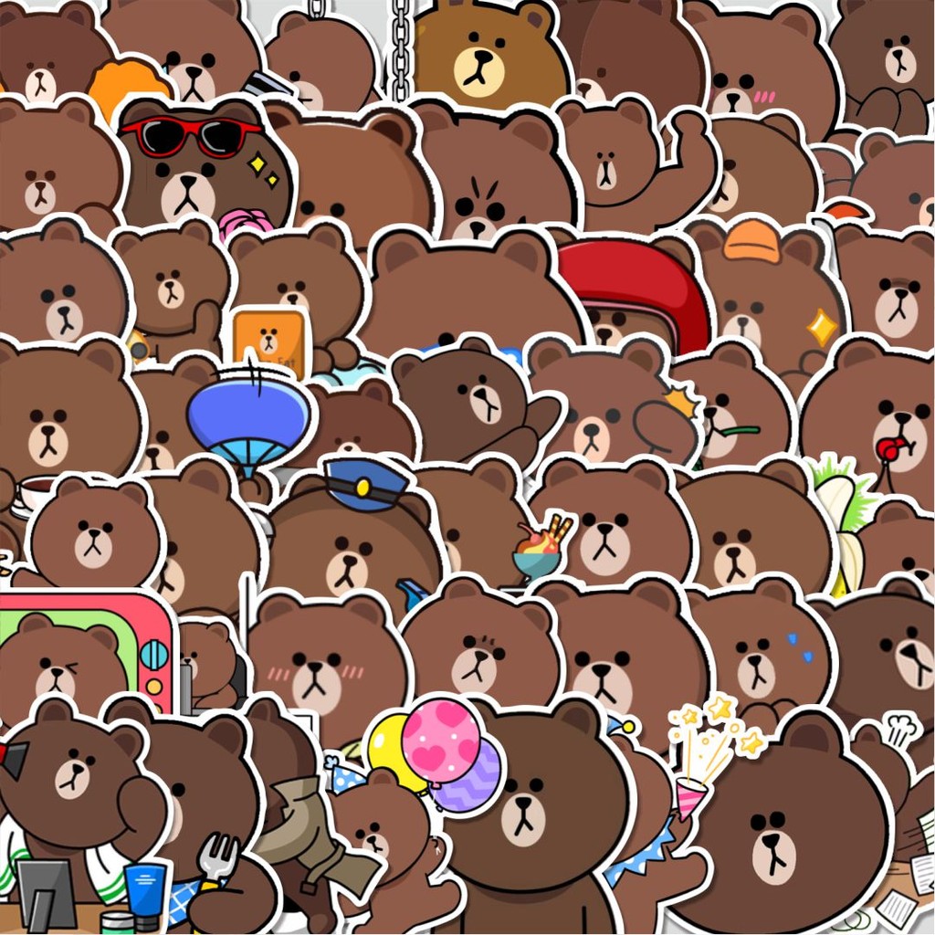 Shop brown aesthetic sticker pack for Sale on Shopee Philippines